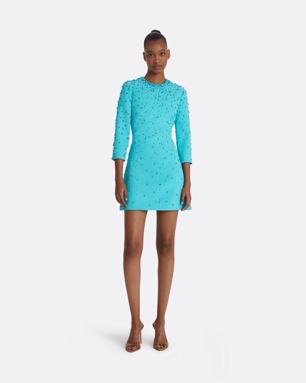 Renalle Aquamarine Short Dress