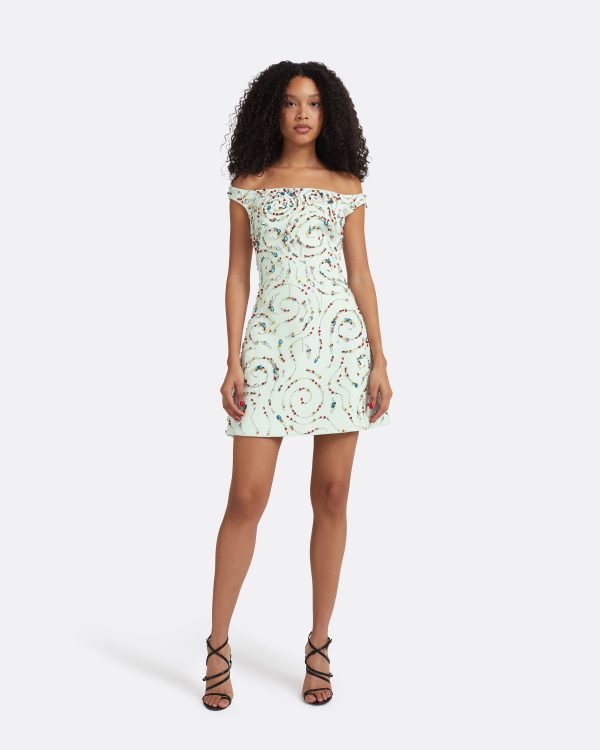 Josefine Spearmint Short Dress