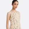 Beliz Ivory&Gold Midi Dress - Image 3