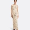 Beliz Ivory&Gold Midi Dress - Image 6