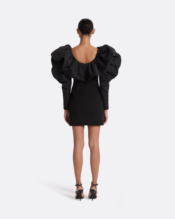 Lenna Black Short Dress - Image 2