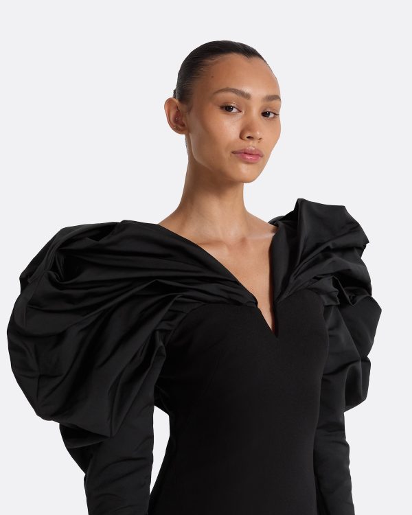 Lenna Black Short Dress - Image 3