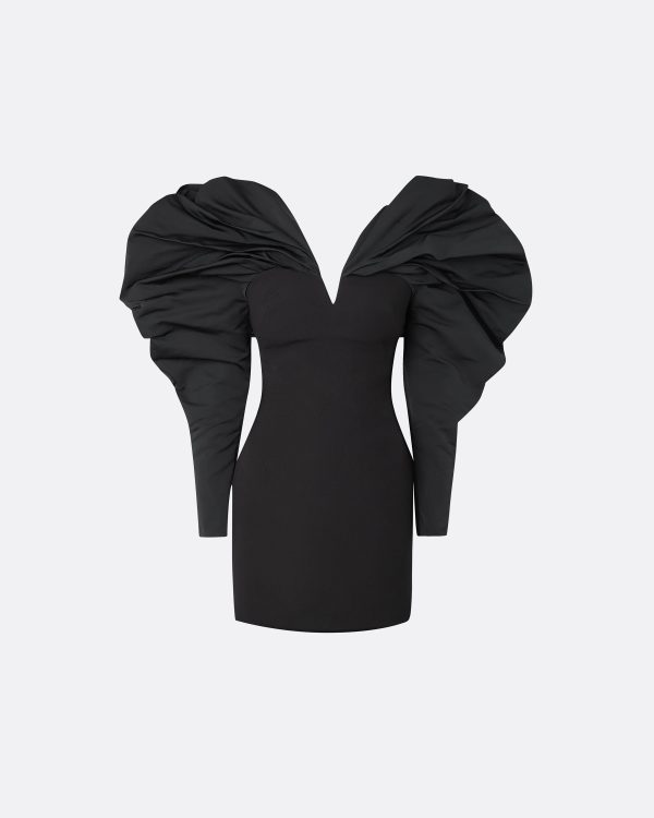 Lenna Black Short Dress - Image 5