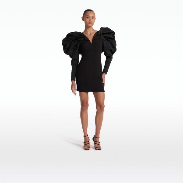 Lenna Black Short Dress - Image 6