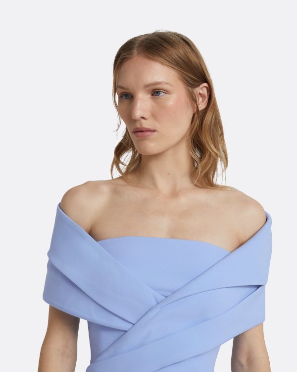 Iana Carolina Blue Midi Dress - Image 3