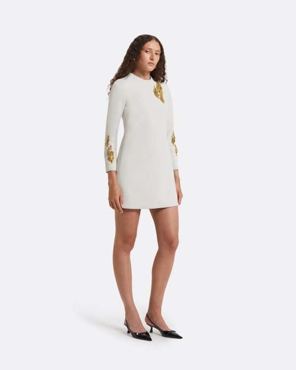 Reffie Stone Grey Short Dress - Image 4