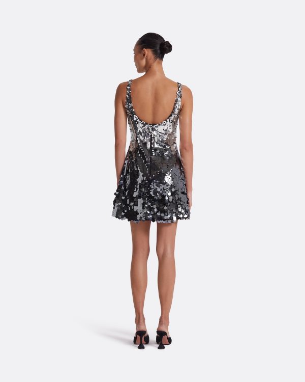 Guida Gunmetal Short Dress - Image 2