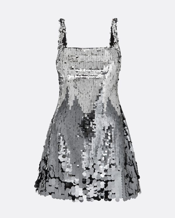 Guida Gunmetal Short Dress - Image 5