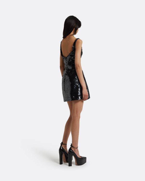 Guida Black Short Dress - Image 2