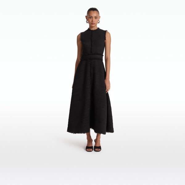Mary Black Midi Dress - Image 6