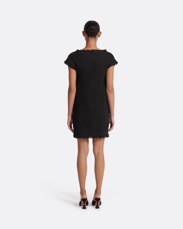 Marian Black Short Dress - Image 2