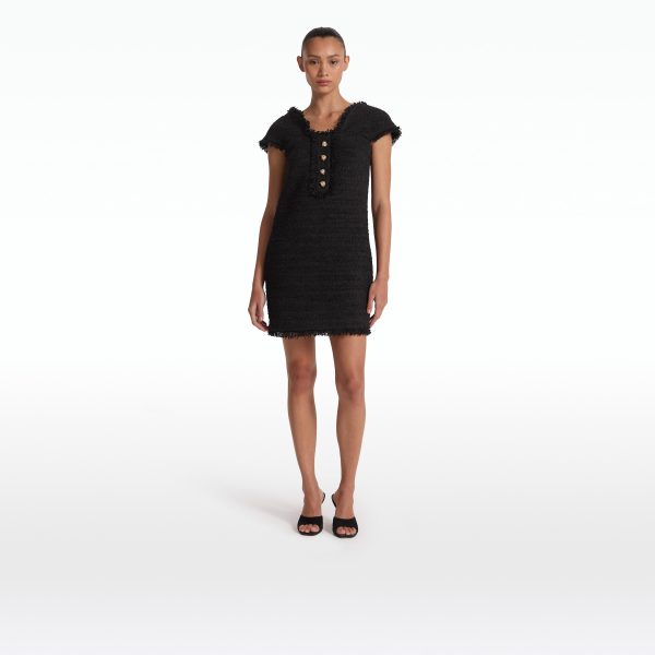 Marian Black Short Dress - Image 6
