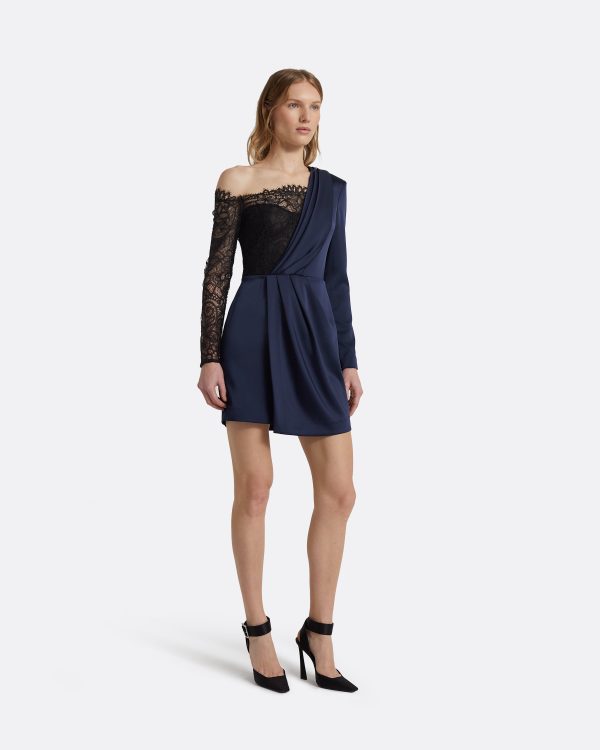 Suzie Midnight Navy Short Dress - Image 4