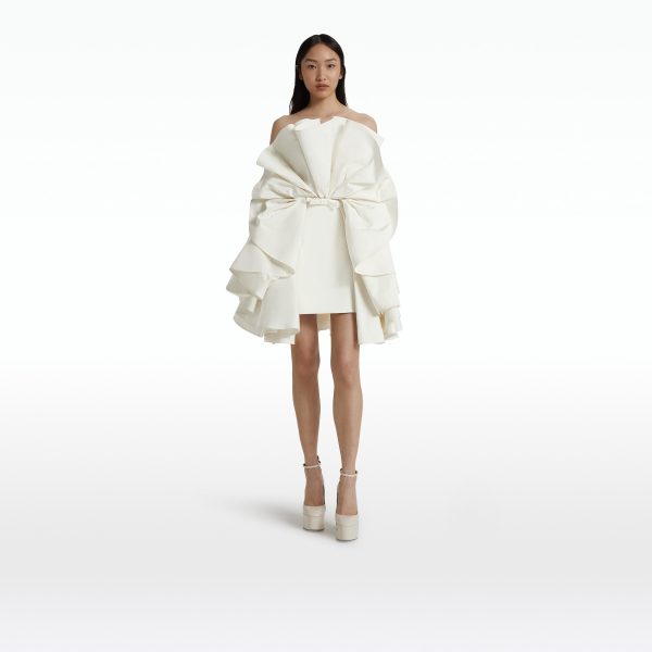 Iona Ivory Short Dress - Image 6