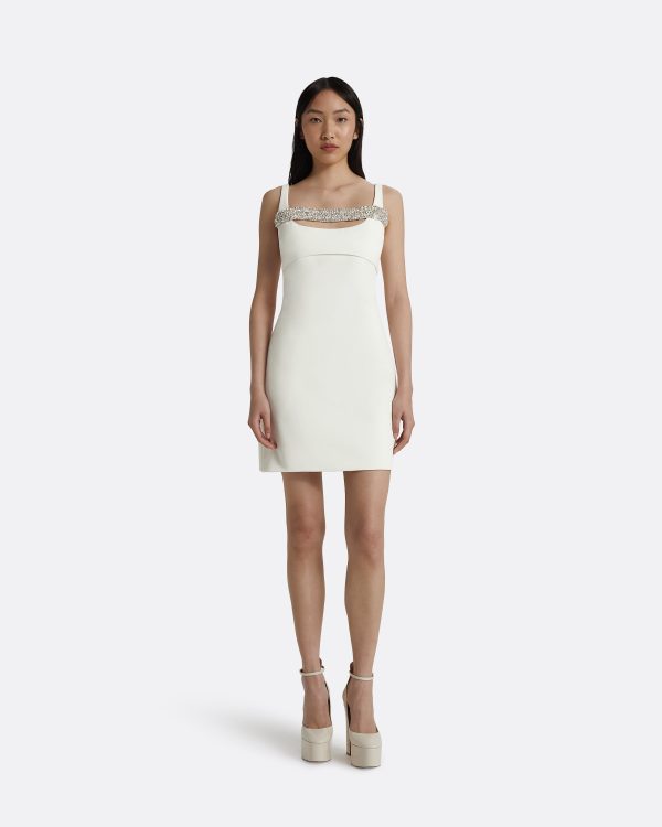 Catri Ivory Short Dress