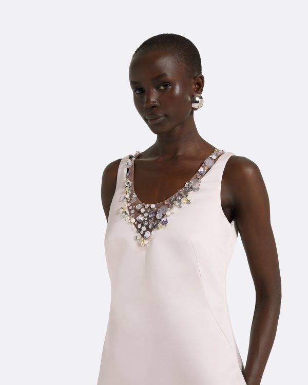Mariam Barely Pink Long Dress - Image 3
