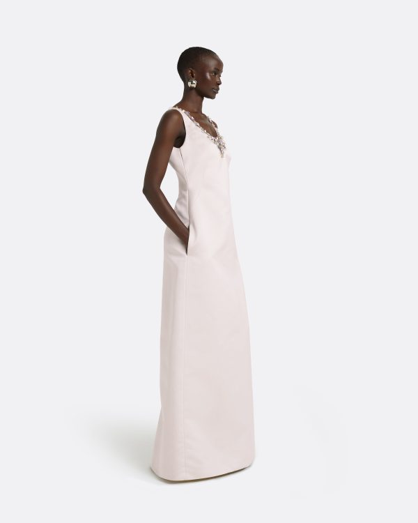 Mariam Barely Pink Long Dress - Image 4