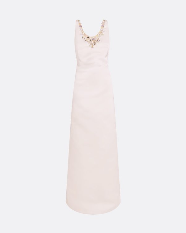 Mariam Barely Pink Long Dress - Image 5