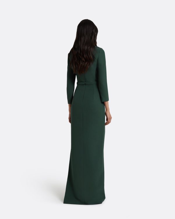 Mahir Darkest Spruce Long Dress - Image 2