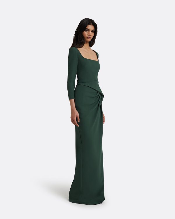 Mahir Darkest Spruce Long Dress - Image 4