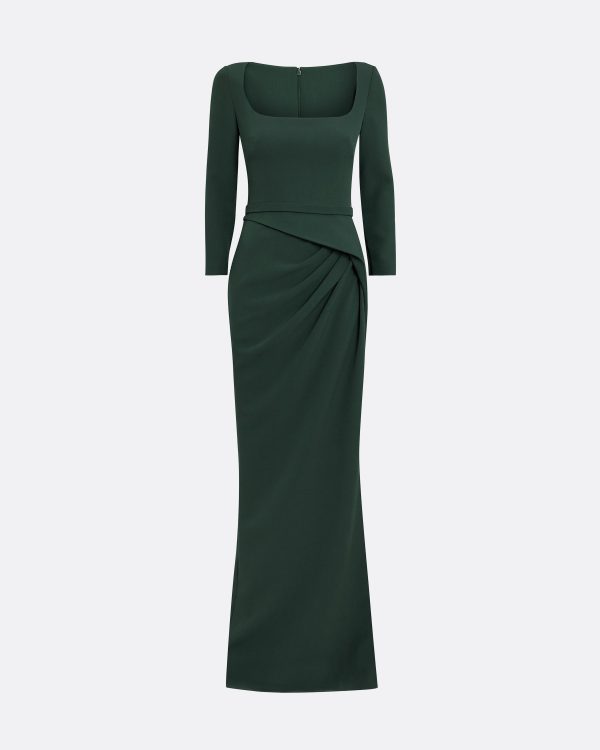 Mahir Darkest Spruce Long Dress - Image 5