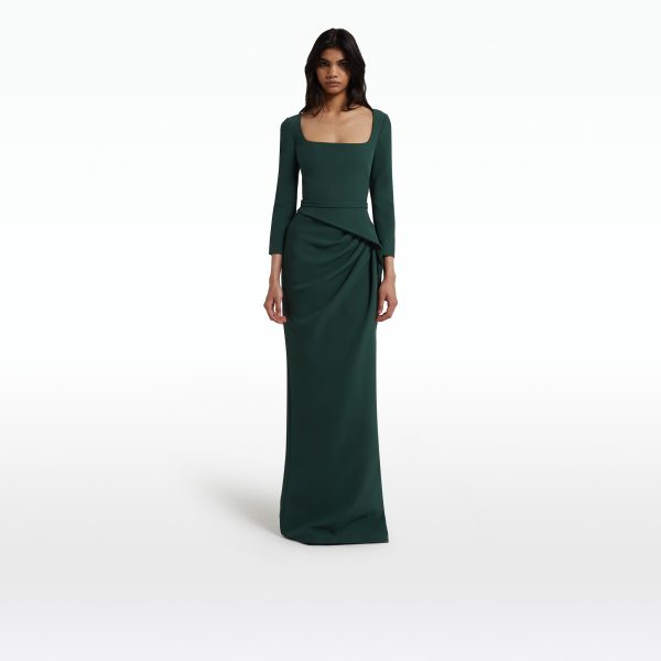 Mahir Darkest Spruce Long Dress - Image 6