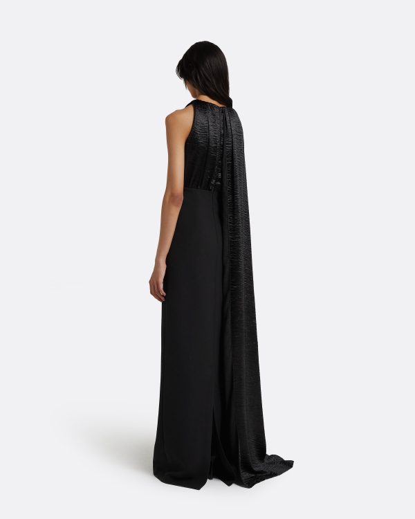 Yusuf Black Long Dress - Image 2