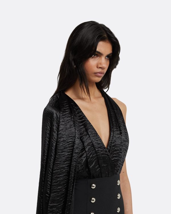 Yusuf Black Long Dress - Image 3