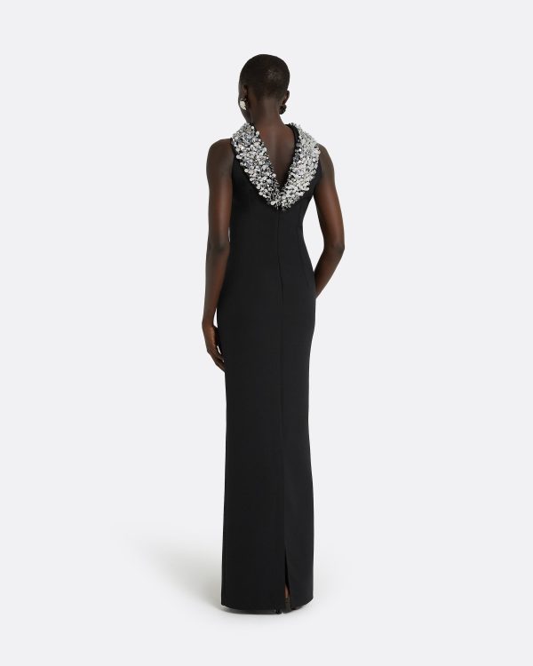 Holli Black Long Dress - Image 2