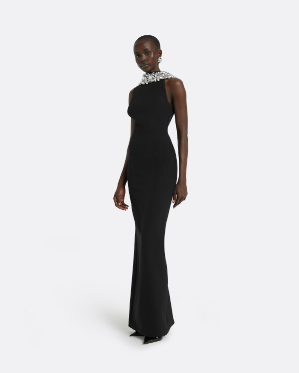 Holli Black Long Dress - Image 3