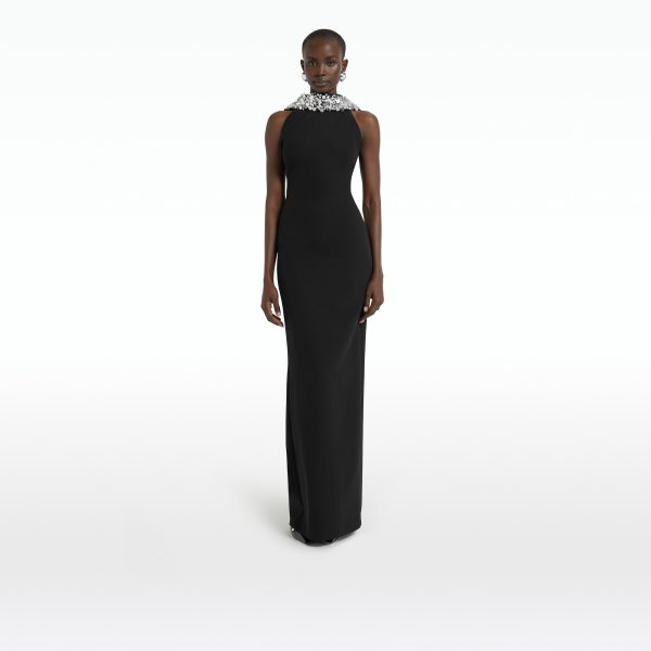 Holli Black Long Dress - Image 7