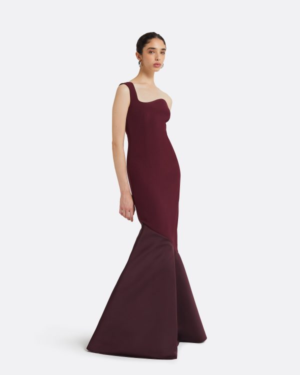 Banu Wine Long Dress - Image 4