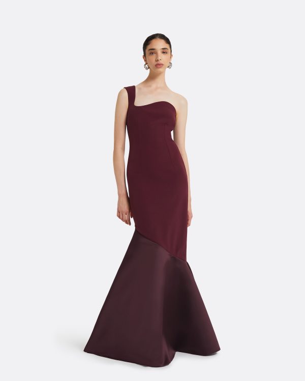 Banu Wine Long Dress - Image 6
