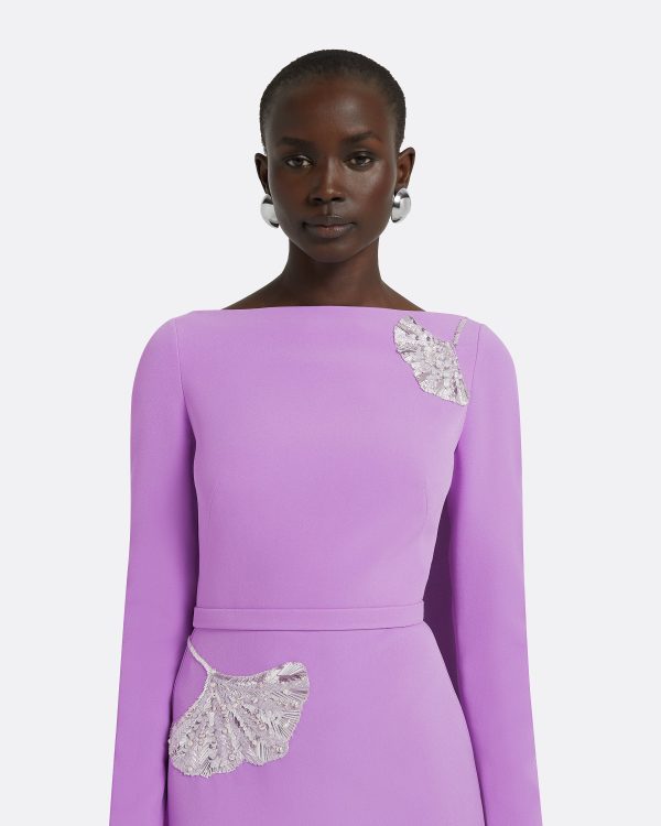 Ginevra Lupine Long Dress - Image 3