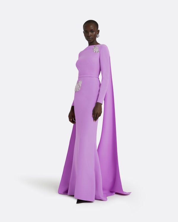 Ginevra Lupine Long Dress - Image 4