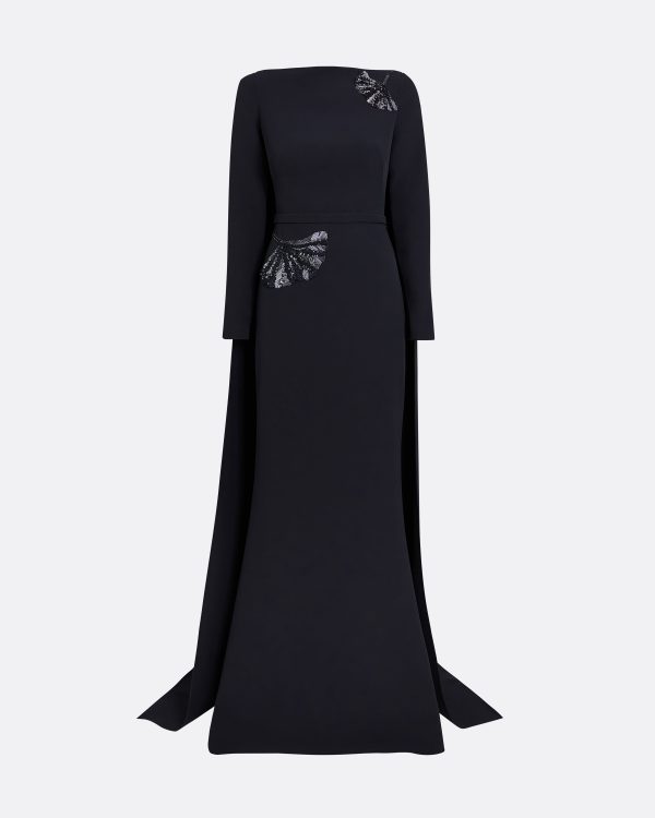 Ginevra Midnight Navy Long Dress - Image 5