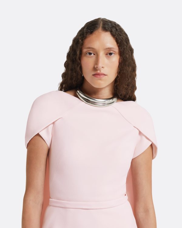 Erkin Barely Pink Long Dress - Image 3