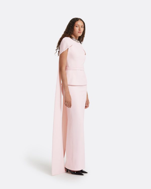 Erkin Barely Pink Long Dress - Image 4