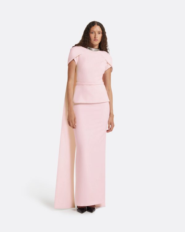 Erkin Barely Pink Long Dress - Image 6