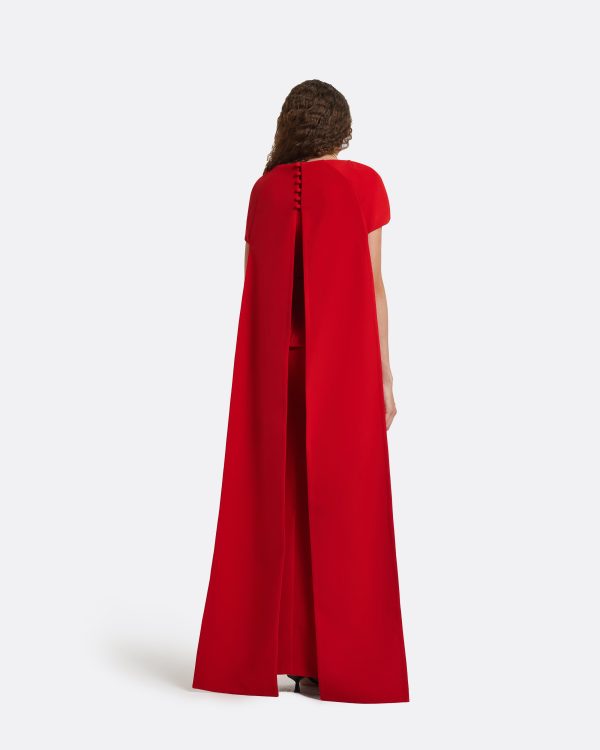 Erkin Dazzling Red Long Dress - Image 2