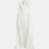 Amari Ivory Feather-Trimmed Bolero And Soshin Dress - Image 5