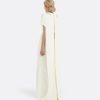 Ginkgo Flower Bud Embroidered Ivory Dress - Image 2