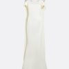 Ginkgo Flower Bud Embroidered Ivory Dress - Image 5