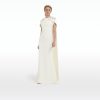 Ginkgo Flower Bud Embroidered Ivory Dress - Image 6