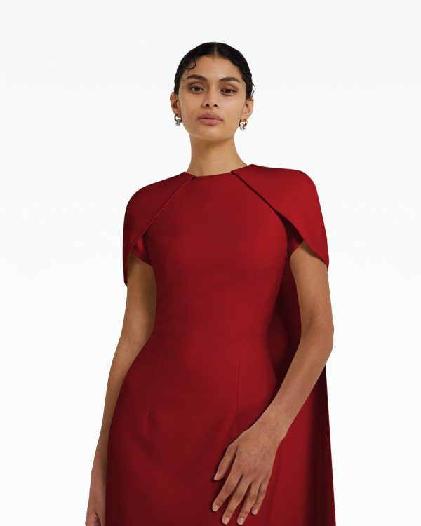 Ginkgo Azalea Red Dress - Image 3