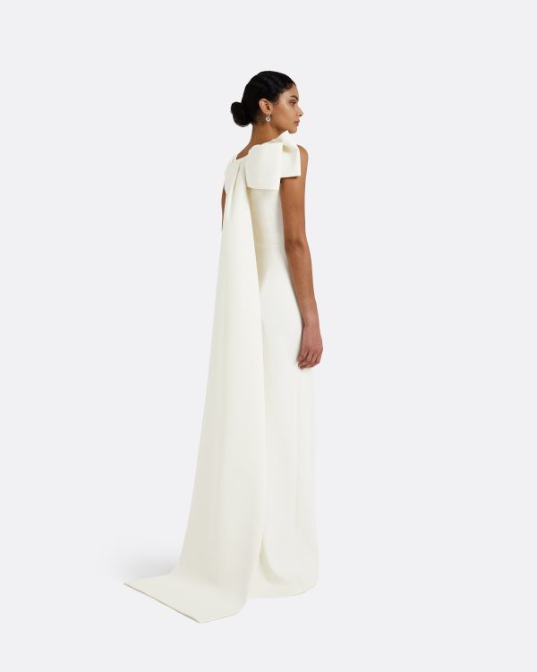 Celestia Ivory Long Dress - Image 2