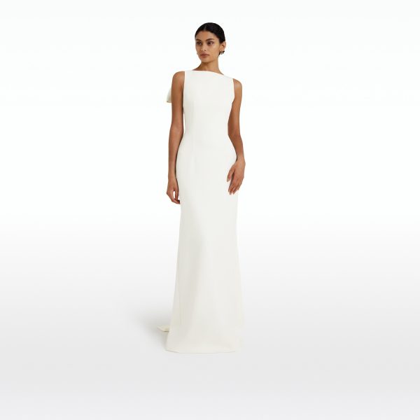 Celestia Ivory Long Dress - Image 6