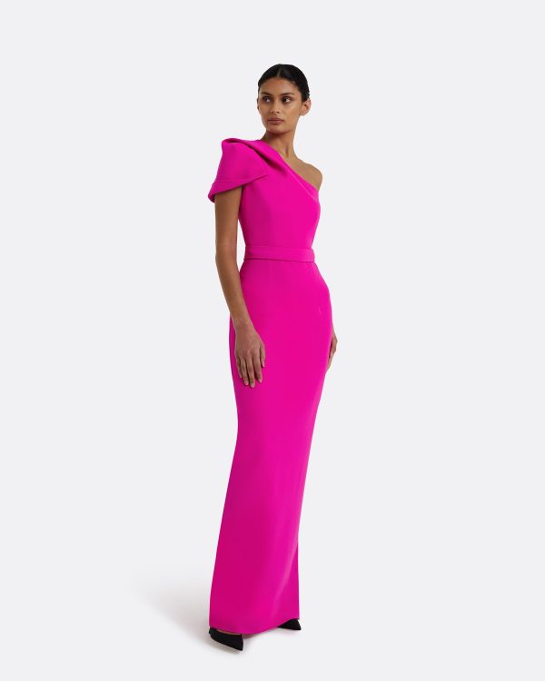Kora Wild Strawberry Long Dress - Image 4