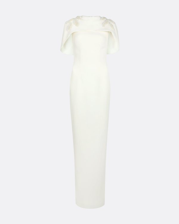 Kalika Curled Leaf Embroidered Long Dress - Image 5