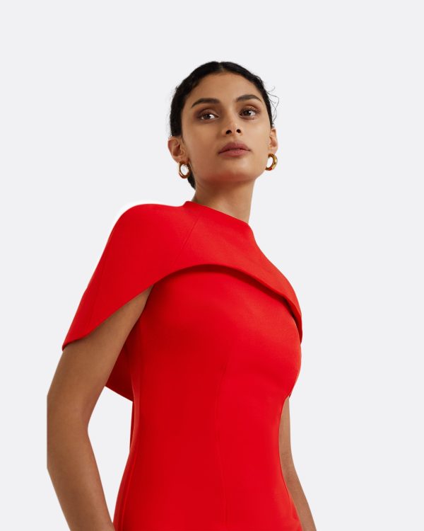 Kalika Scarlet Red Long Dress - Image 3